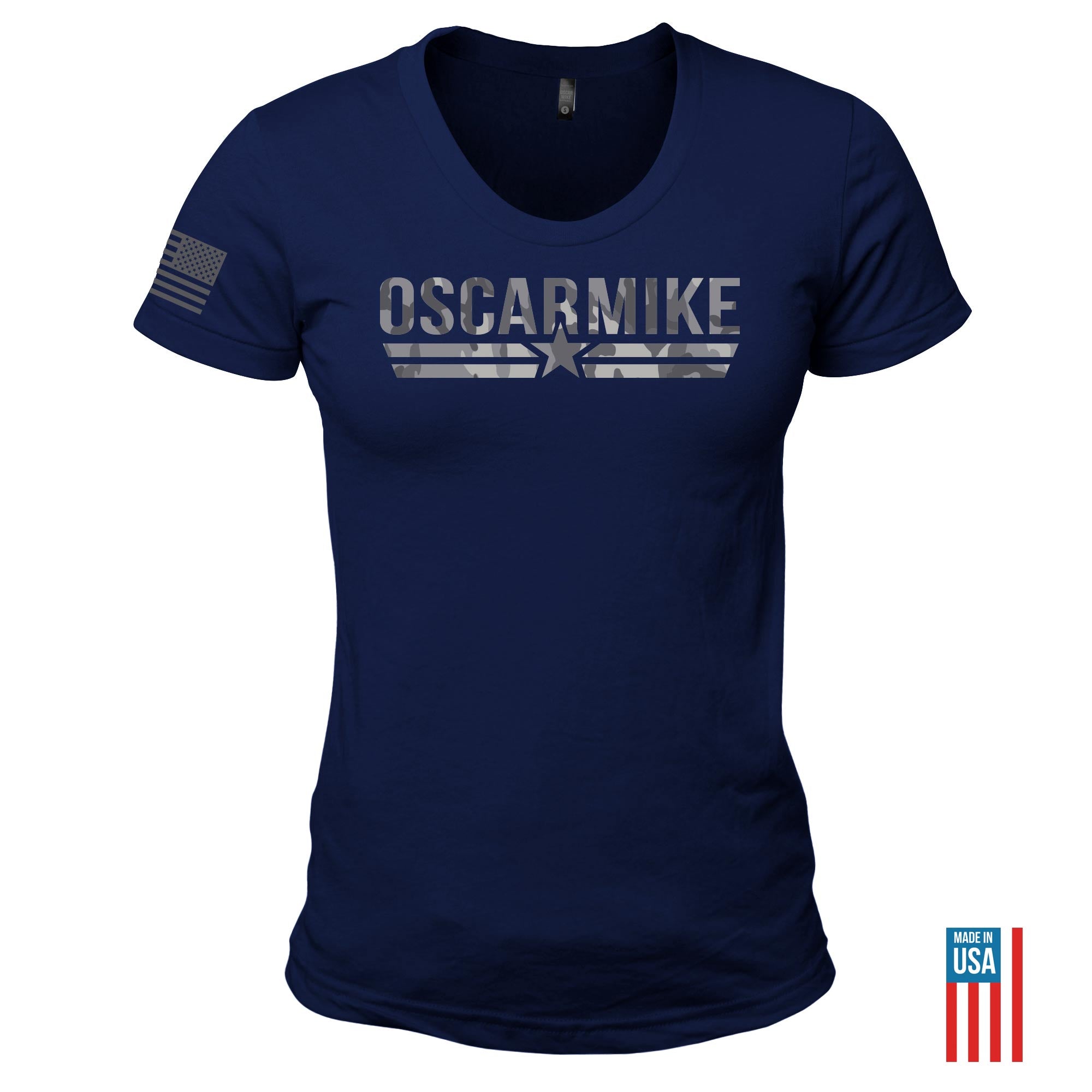 Women's Sea Camo Logo Tee T-Shirt from Oscar Mike Apparel