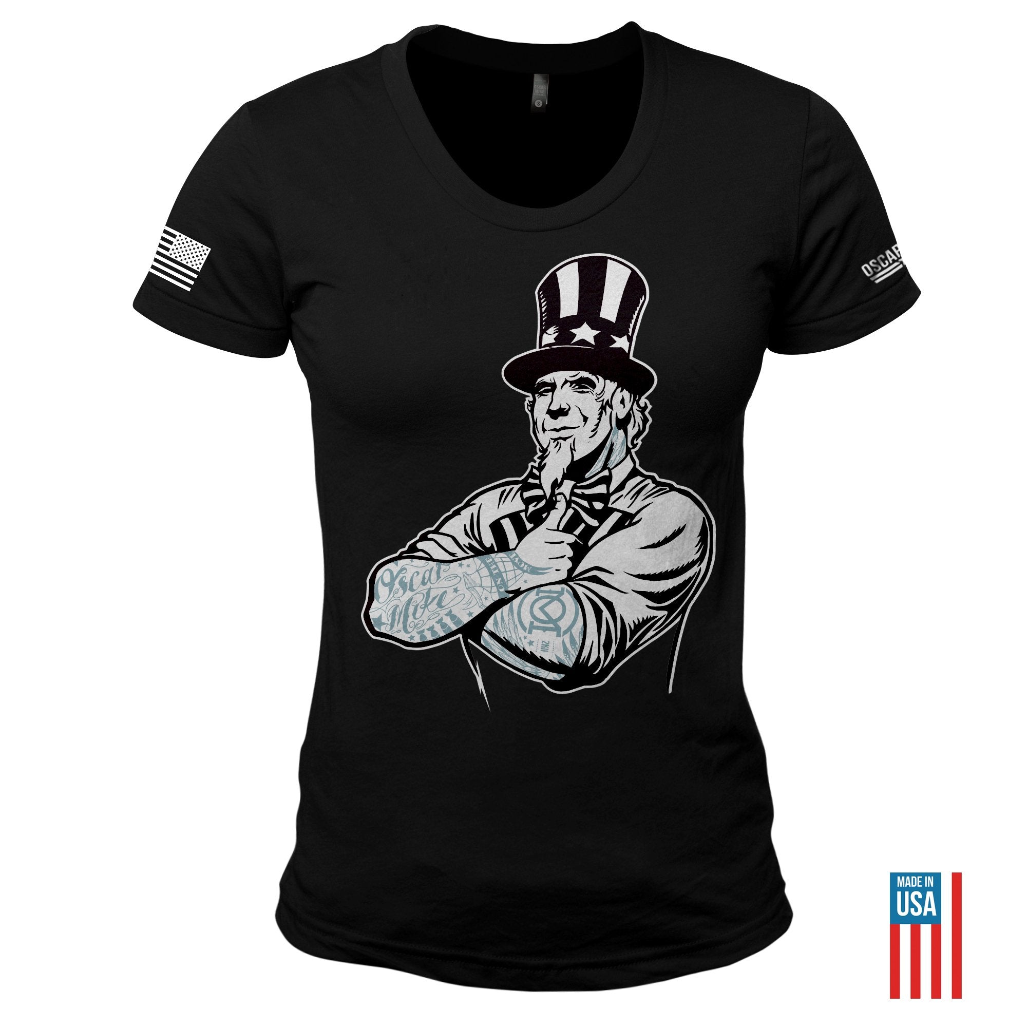 Women's Uncle Sam T-Shirt from Oscar Mike Apparel