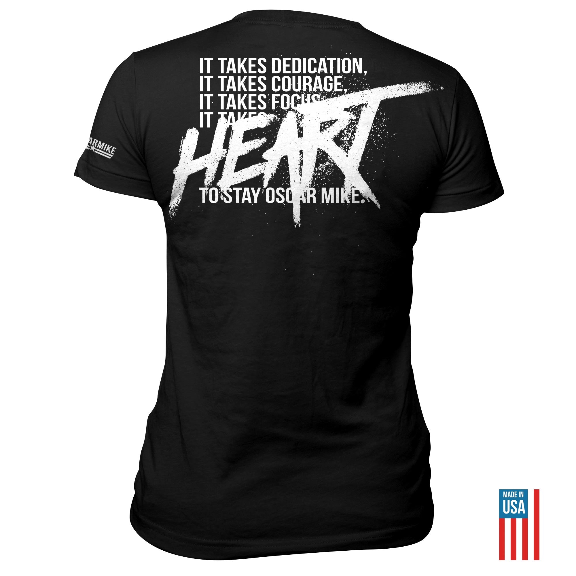 Women's Heart Tee T-Shirt from Oscar Mike Apparel