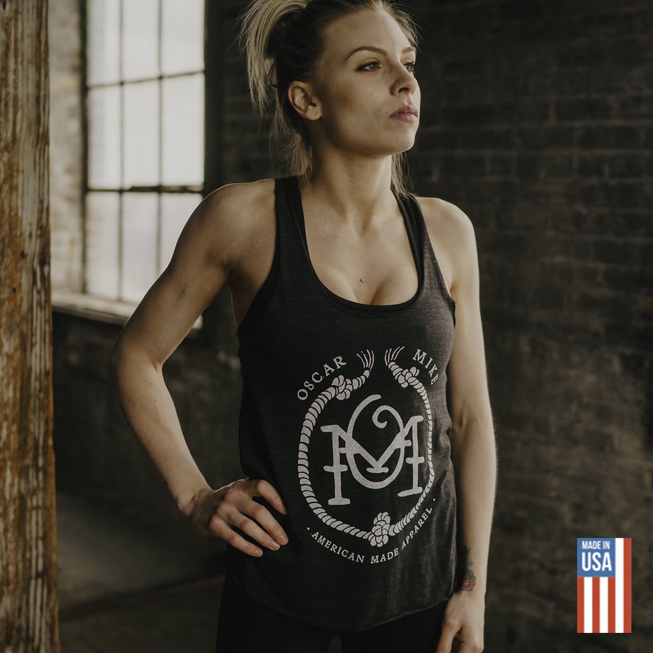 Knot Tied Down Tank Tank from Oscar Mike Apparel