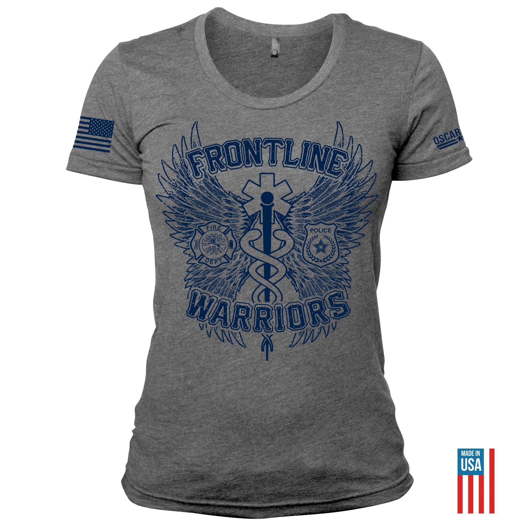 Women's Frontline Warriors T-Shirt from Oscar Mike Apparel