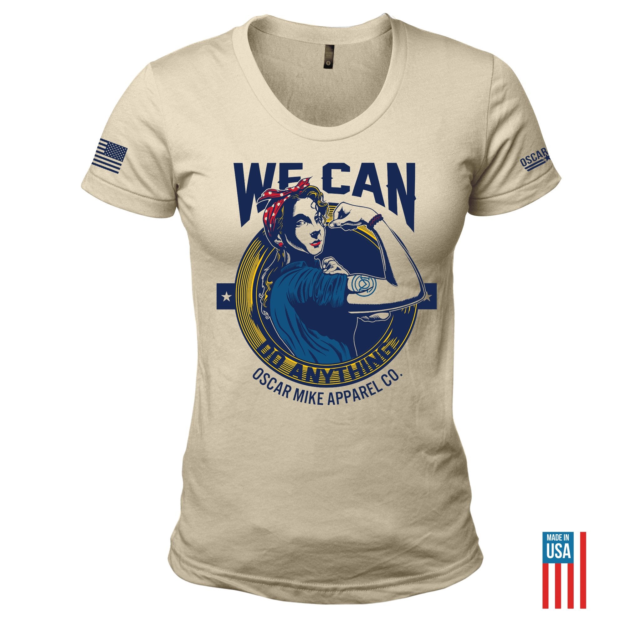 Women's Yes We Can T-Shirt from Oscar Mike Apparel